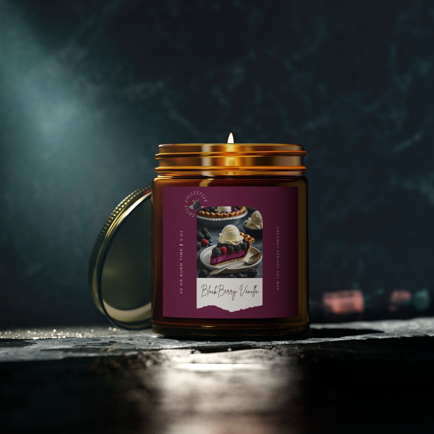 Blackberry Vanilla Pie Scented Candle 9oz
