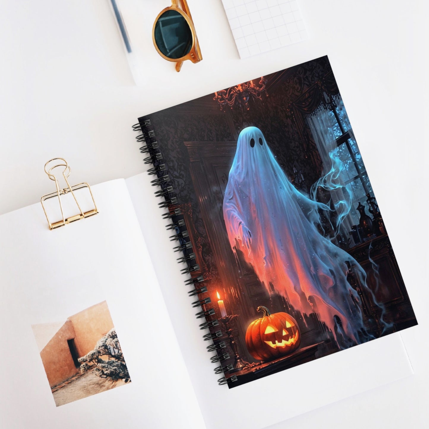 “The Chandelier Haunting” - Ghost Spiral Notebook