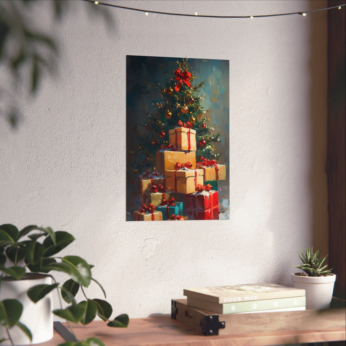 “Wrapped in Christmas” - Matte Canvas Poster