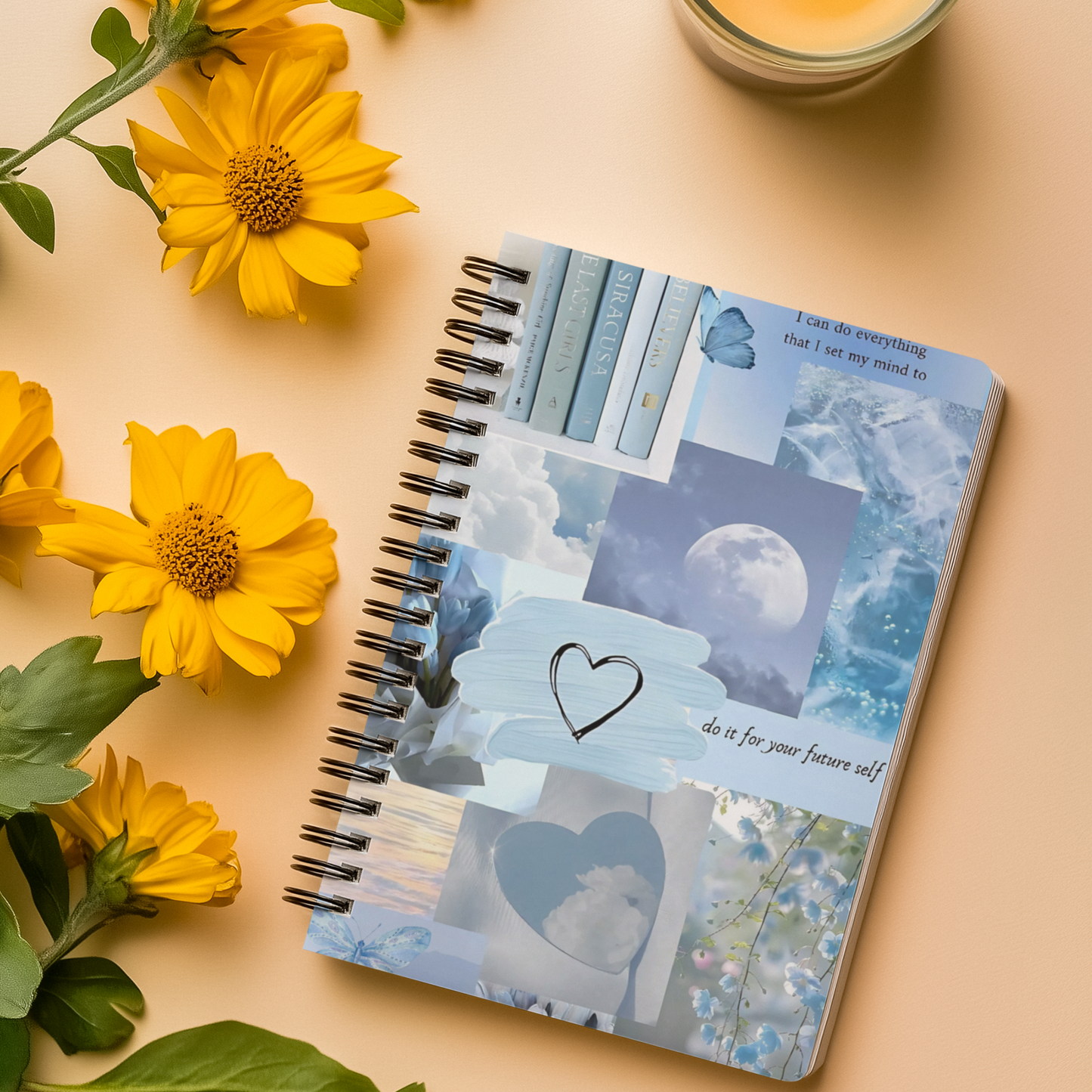 Baby Blue Dreams Spiral Notebook