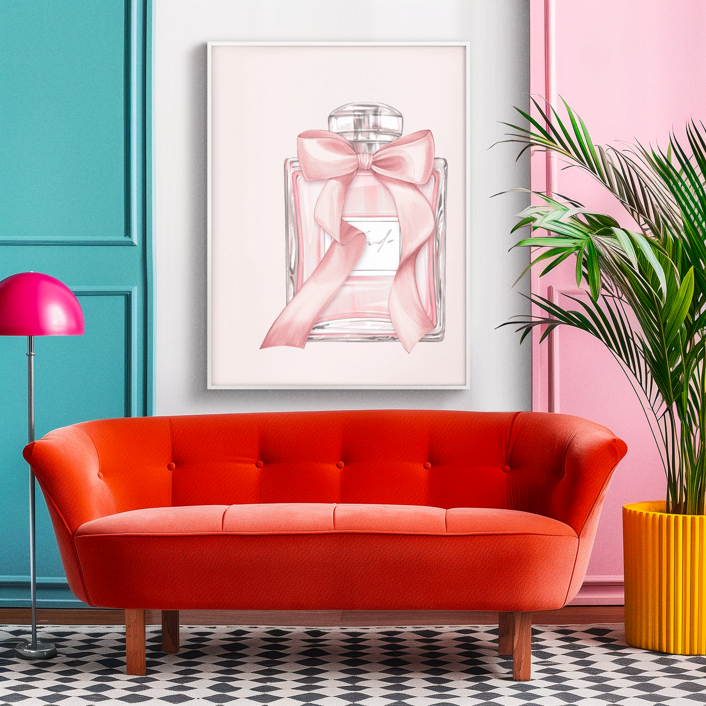 Sweet Notes of Pink - Perfume Satin Poster