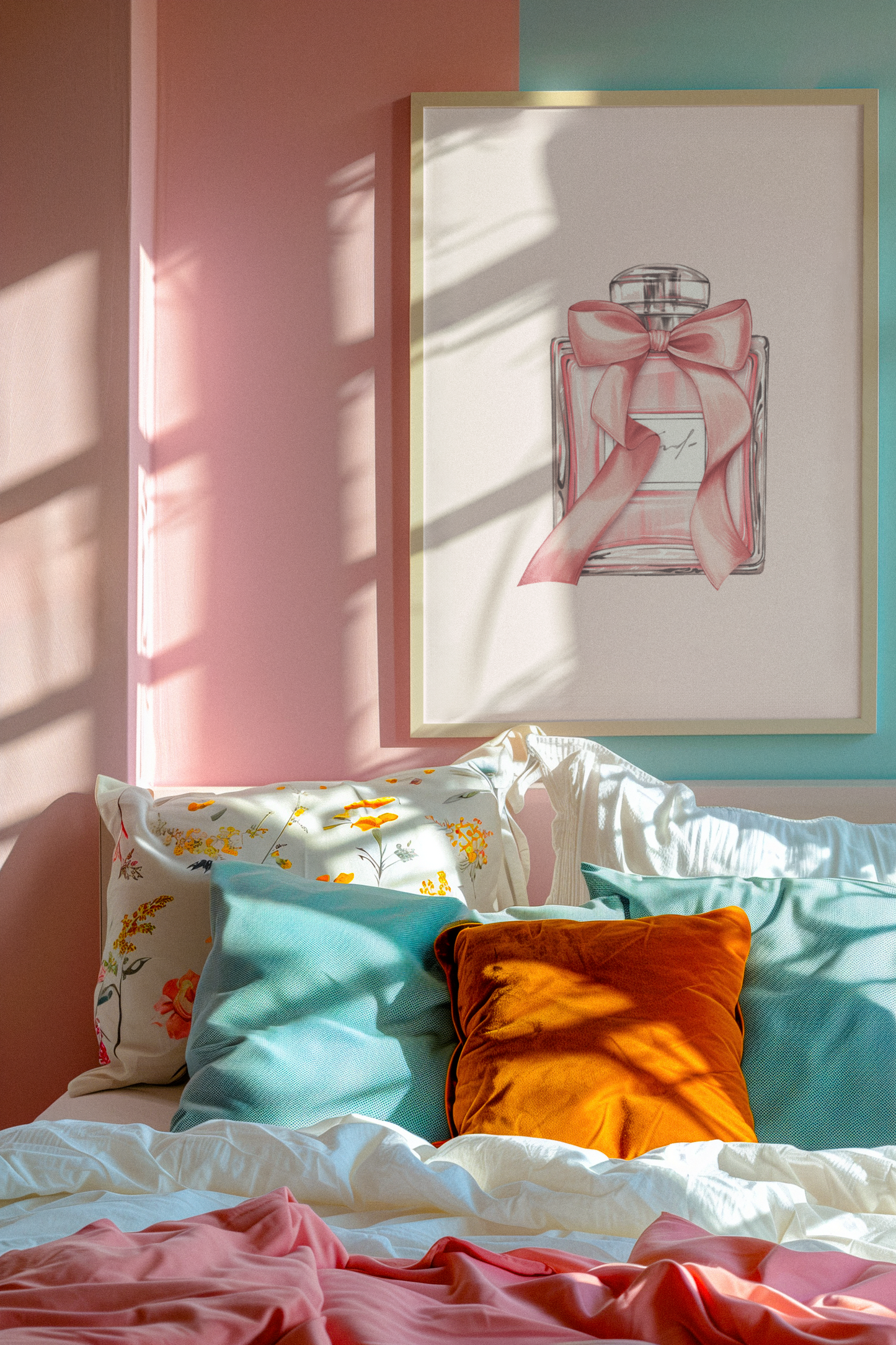 Sweet Notes of Pink - Perfume Satin Poster