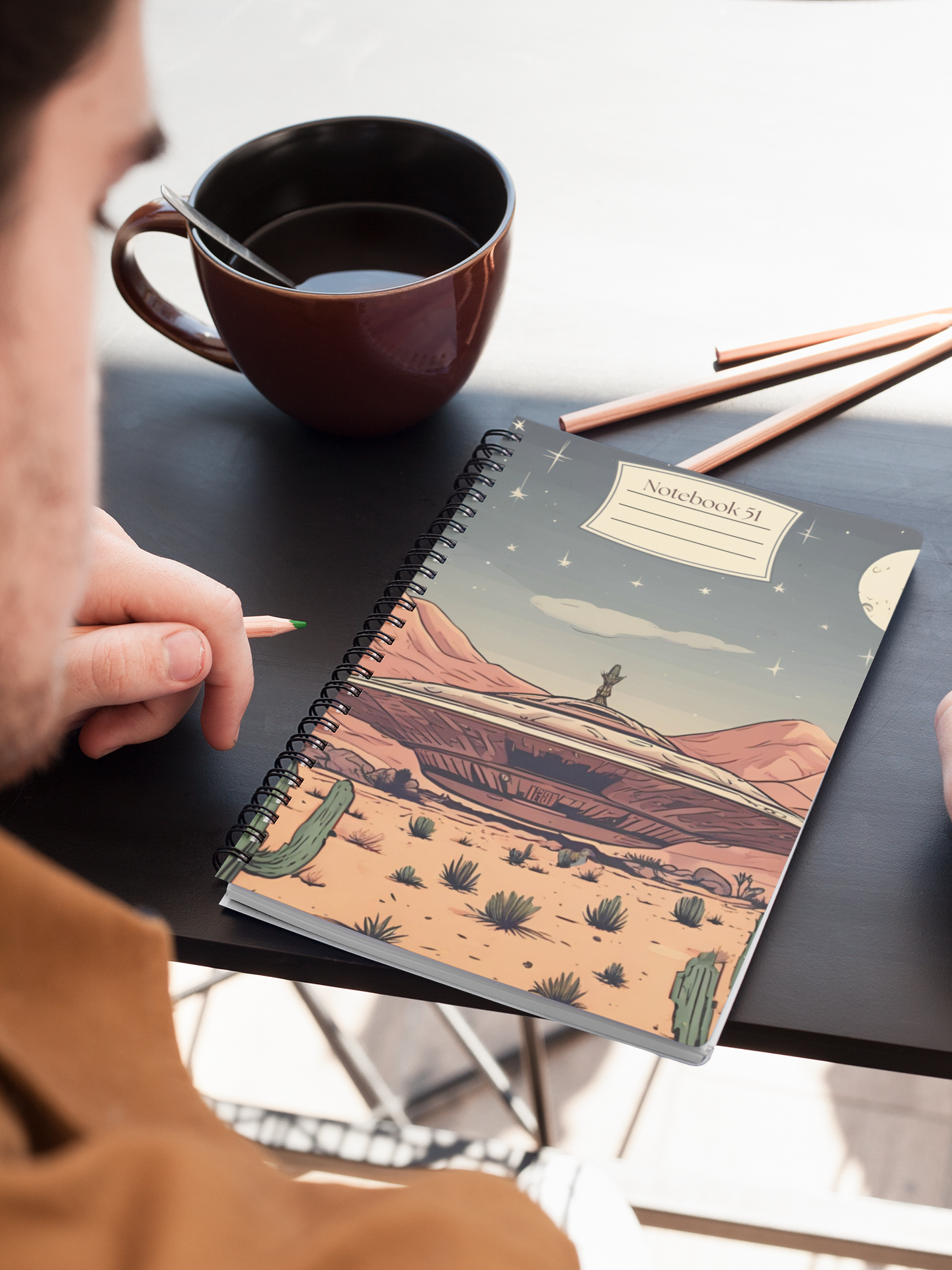 Notebook 51 - Spaceship Spiral Notebook