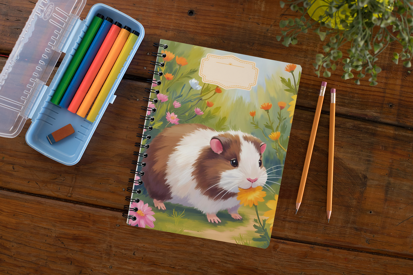 Bloom & Squeak - Guinea Pig Spiral Notebook