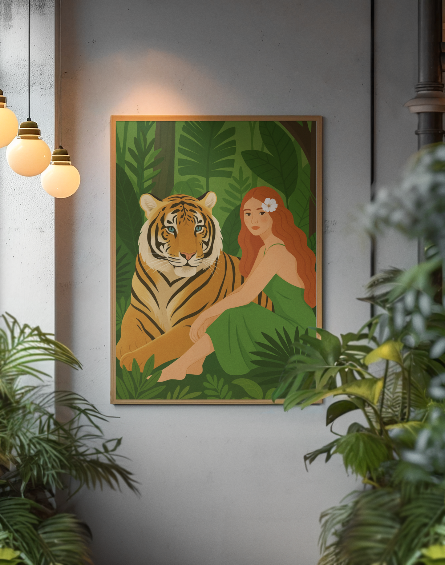 “Taming the Jungle’s Heart”  -  Tiger Satin Poster