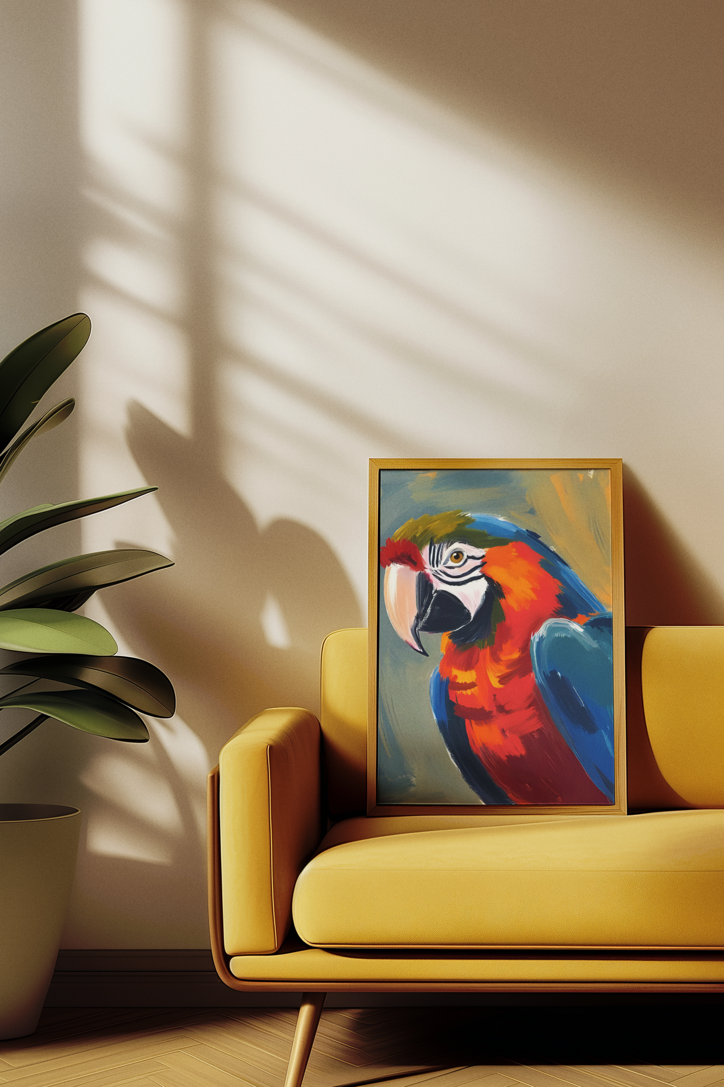 “Color Me Wild” - Parrot Satin Poster