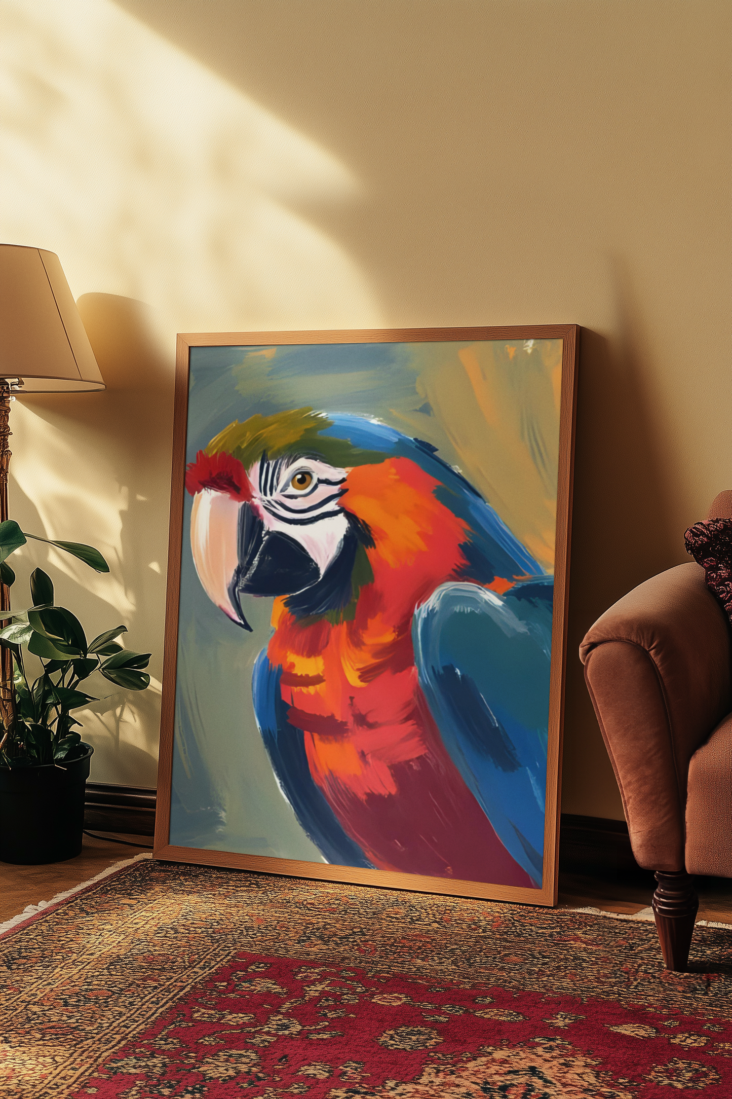 “Color Me Wild” - Parrot Satin Poster