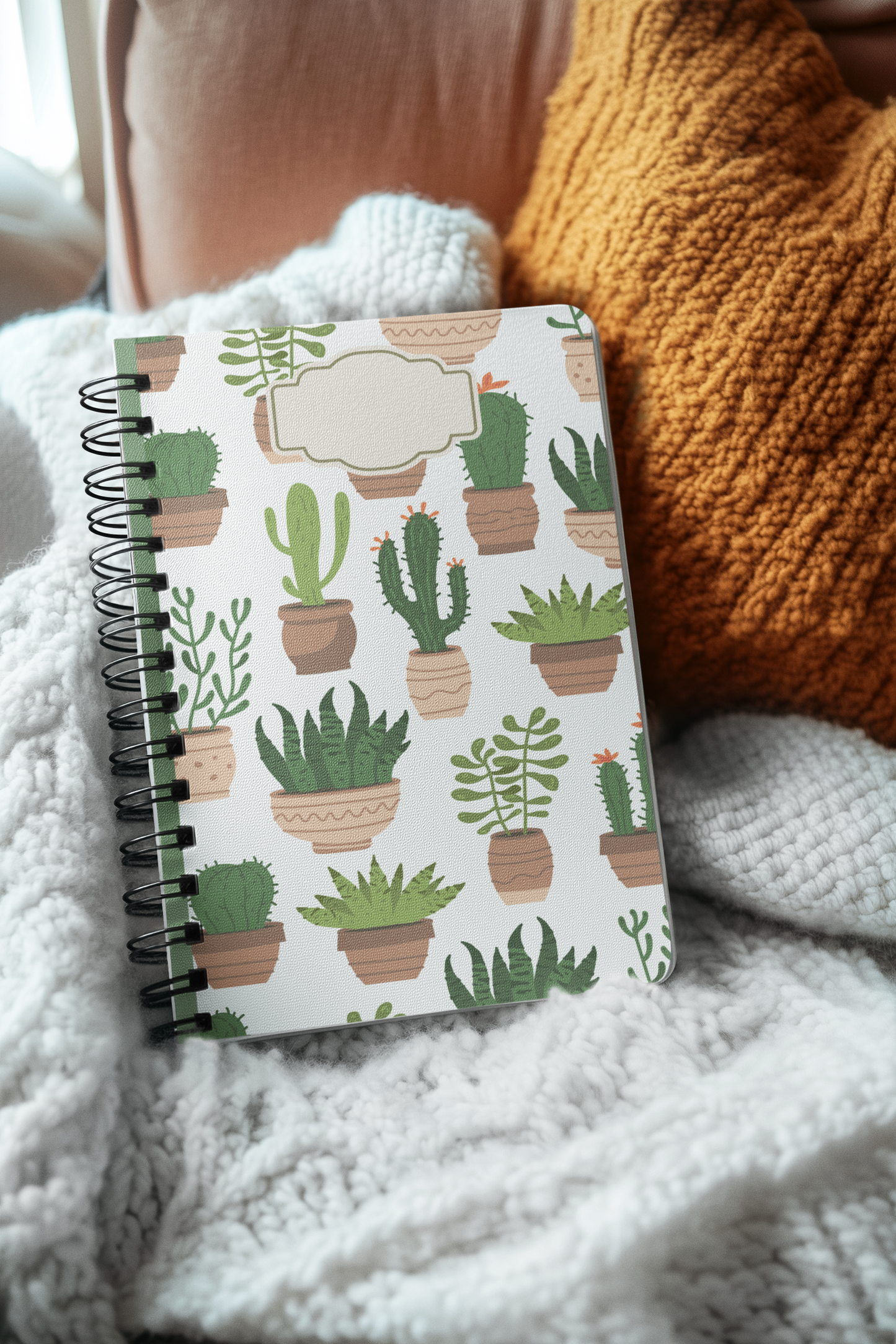 “Prickles & Pages” Cactus Spiral Notebook
