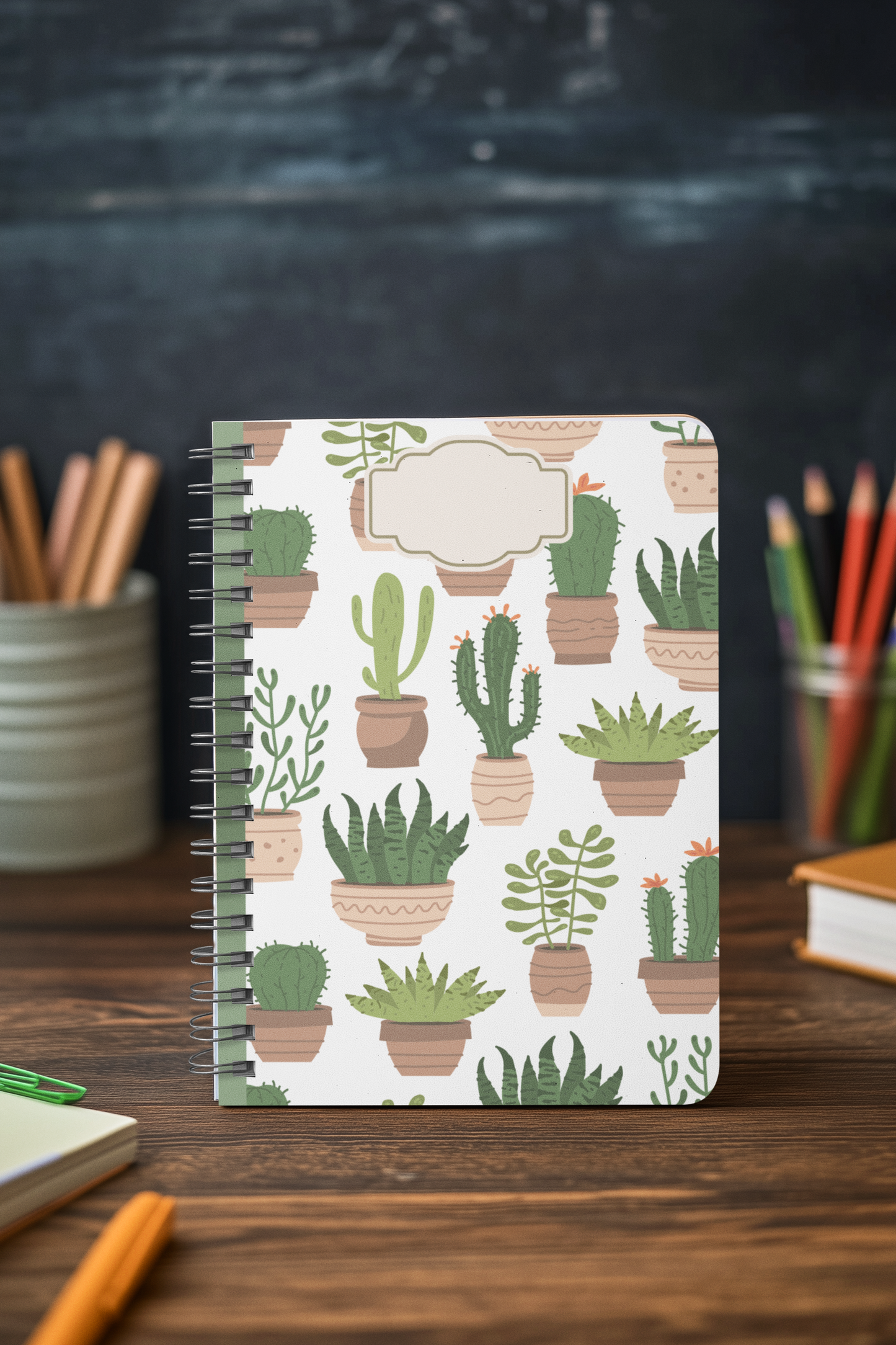 “Prickles & Pages” Cactus Spiral Notebook