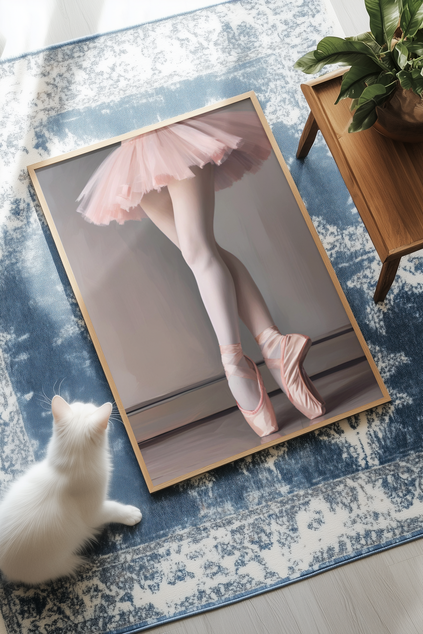 "Twirl of a Dream" - Ballerina Satin Poster