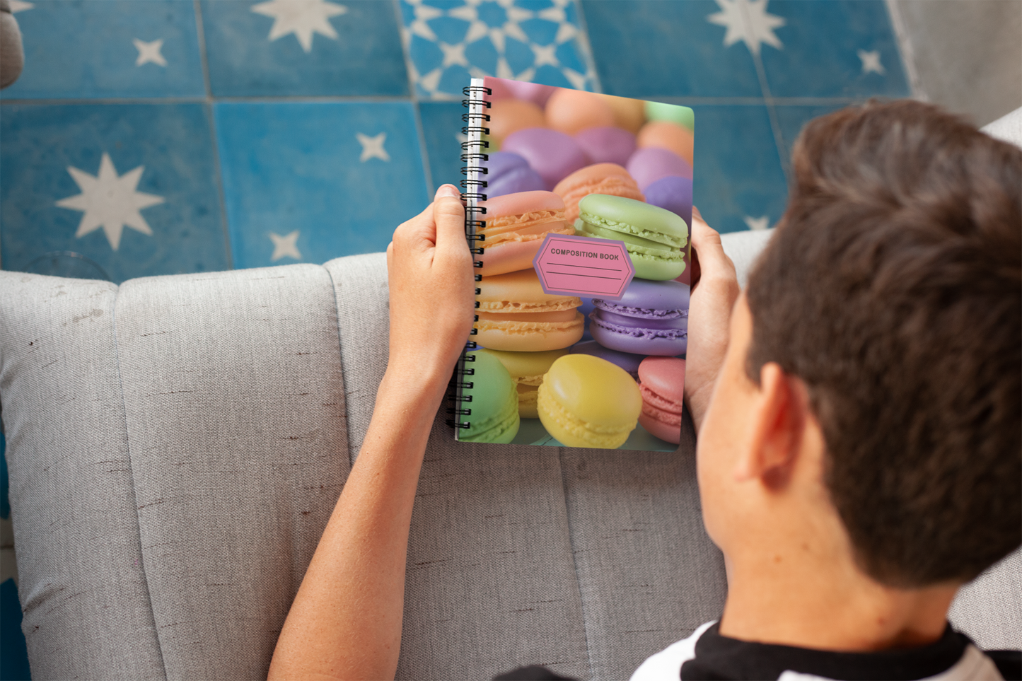 Sugar & Scribbles - Macaroon Spiral Notebook
