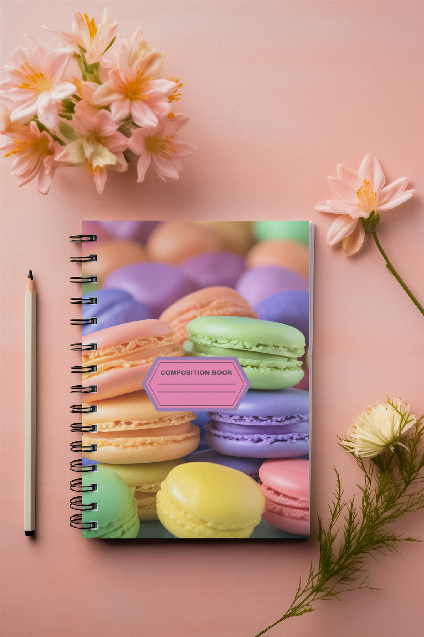 Sugar & Scribbles - Macaroon Spiral Notebook