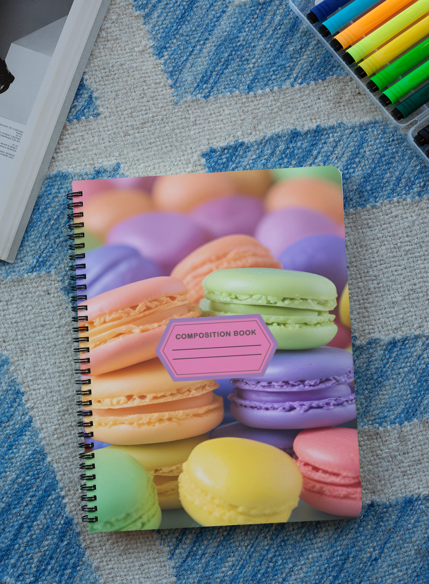 Sugar & Scribbles - Macaroon Spiral Notebook