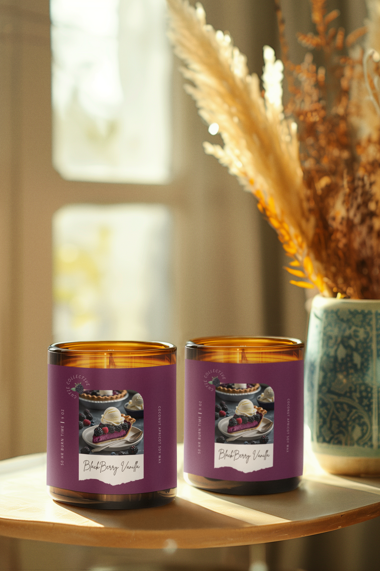 Blackberry Vanilla Pie Scented Candle 9oz