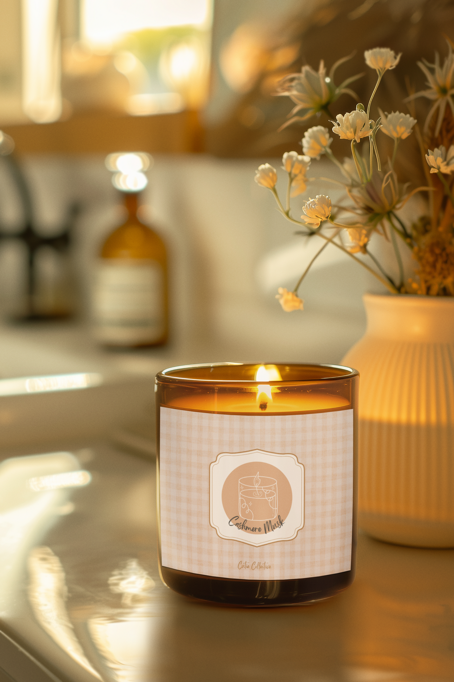 Cashmere Musk Scented Soy Candle 9oz