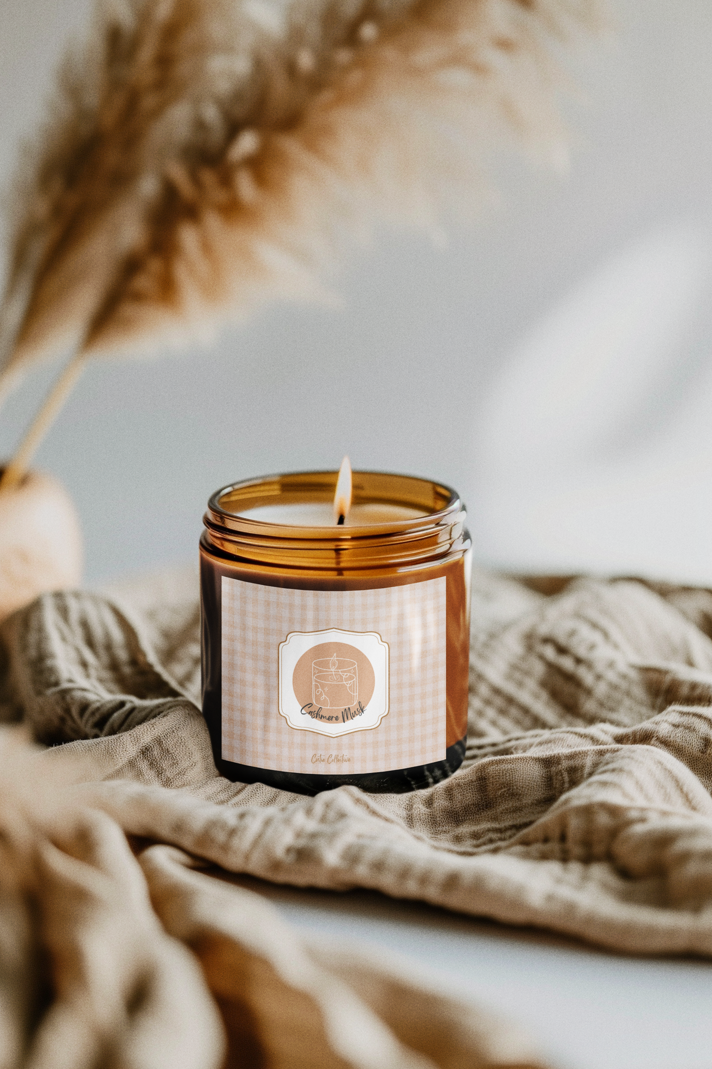 Cashmere Musk Scented Soy Candle 9oz
