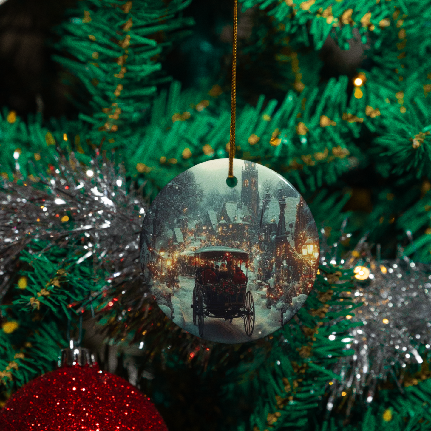 “Through the Snow, To Christmas” - Acrylic Ornament