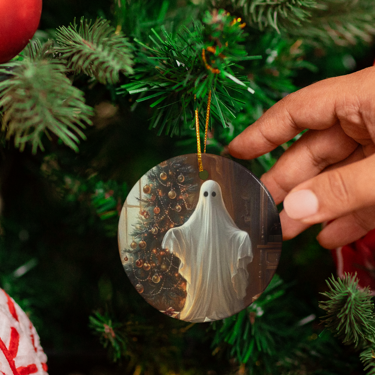 "Ghost of Christmas Glimmer" - Acrylic Ornament