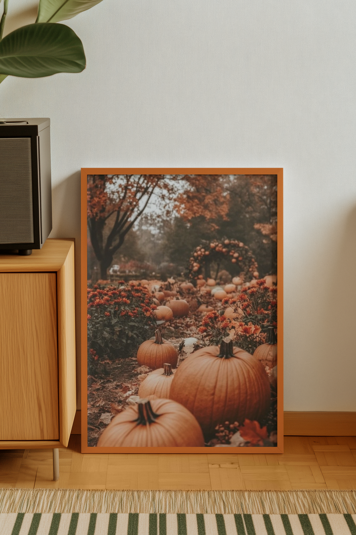 “Path of the Pumpkin Hollow” - Pumpkin Matte Canvas Poster