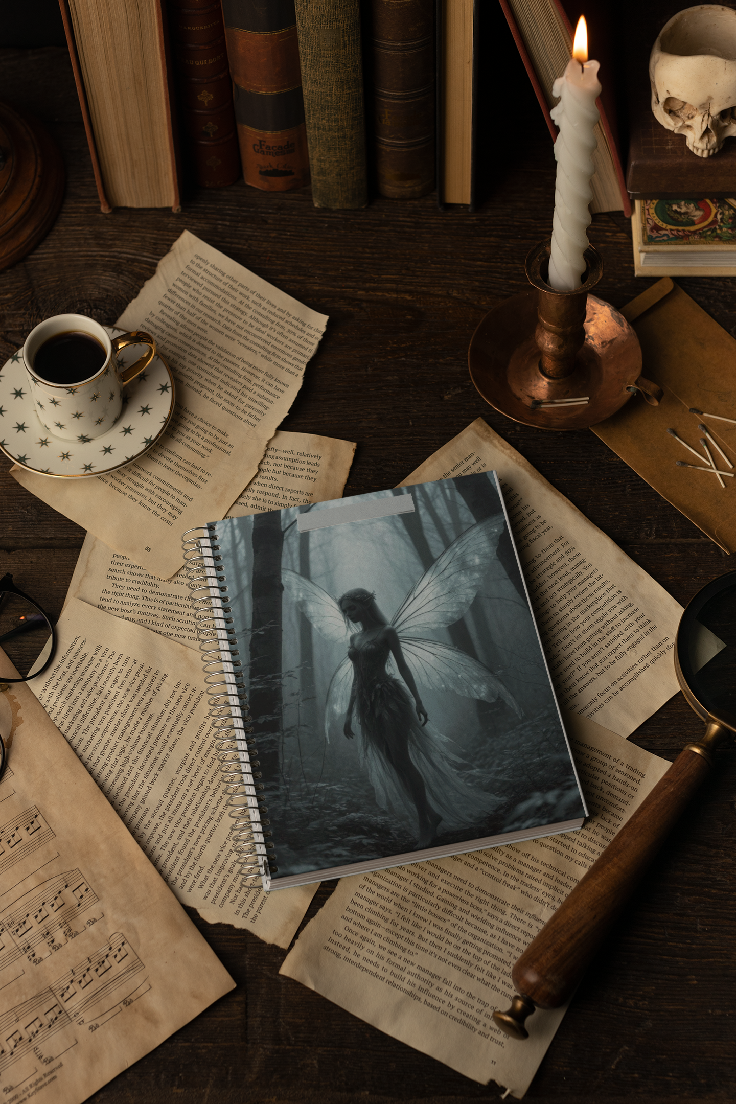 “The Midnight Fae” - Spiral Notebook