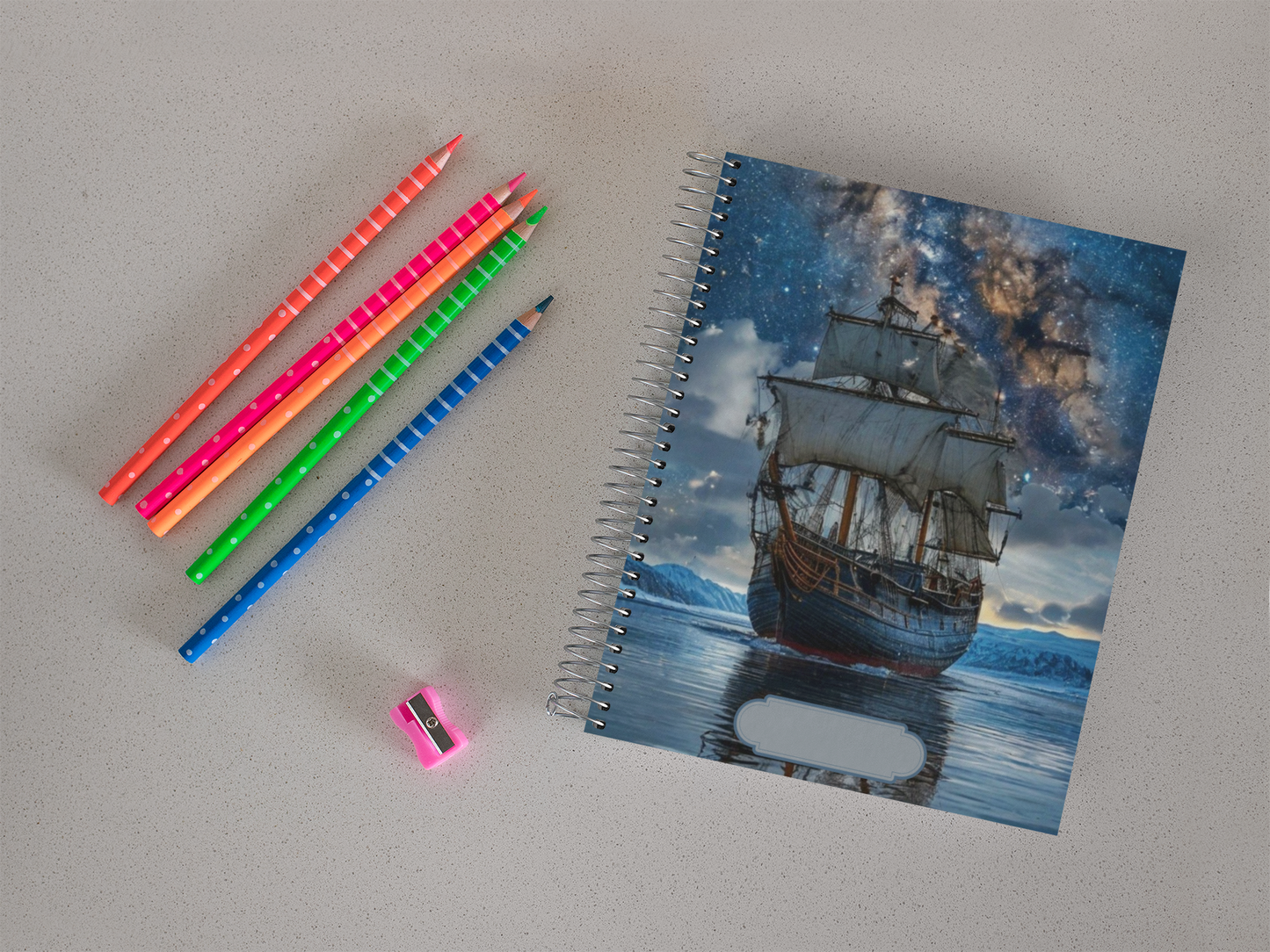 “Celestial Drift” - Spiral Notebook