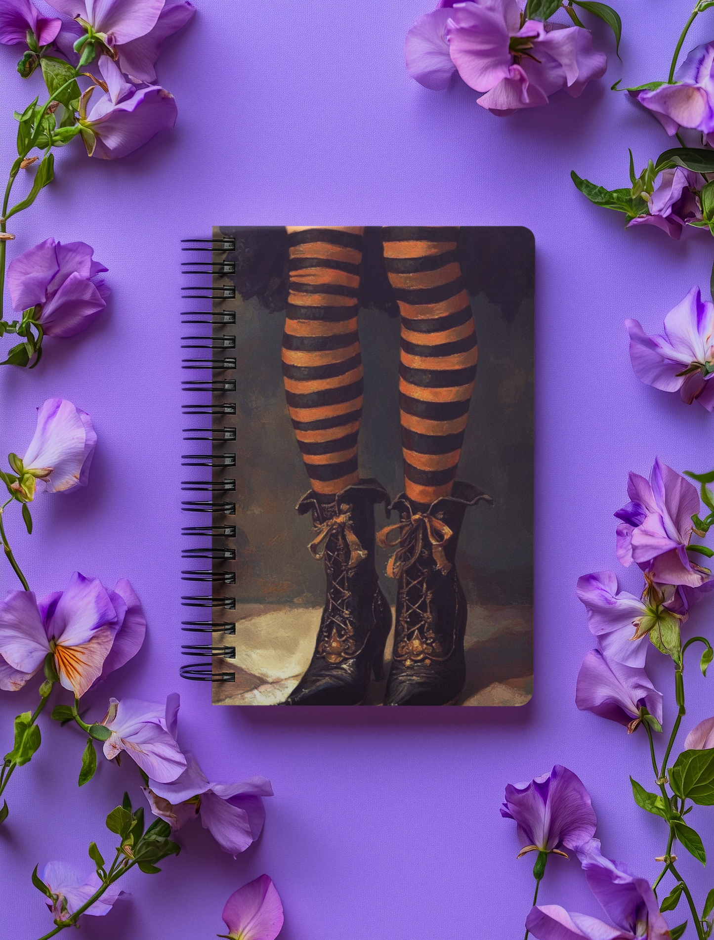 “Wickedly Striped” - Spiral Notebook