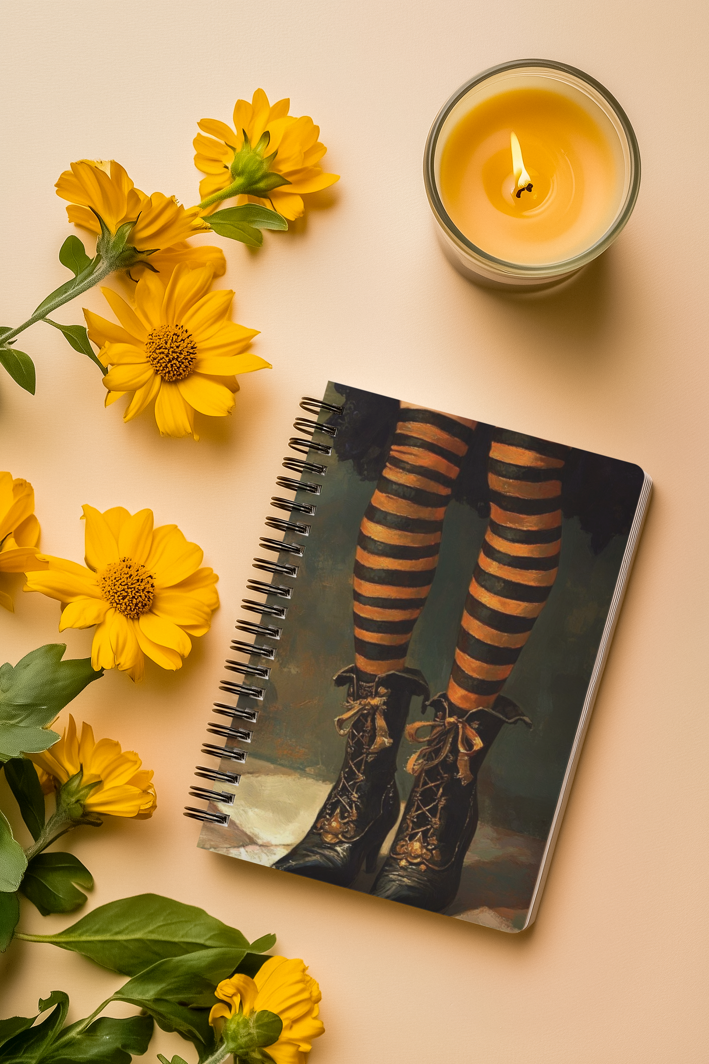 “Wickedly Striped” - Spiral Notebook