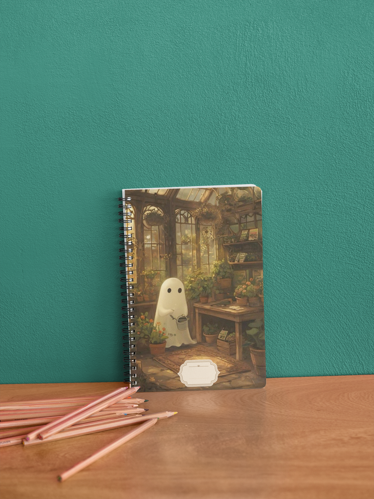 "The Greenhouse Ghost" - Spiral Notebook
