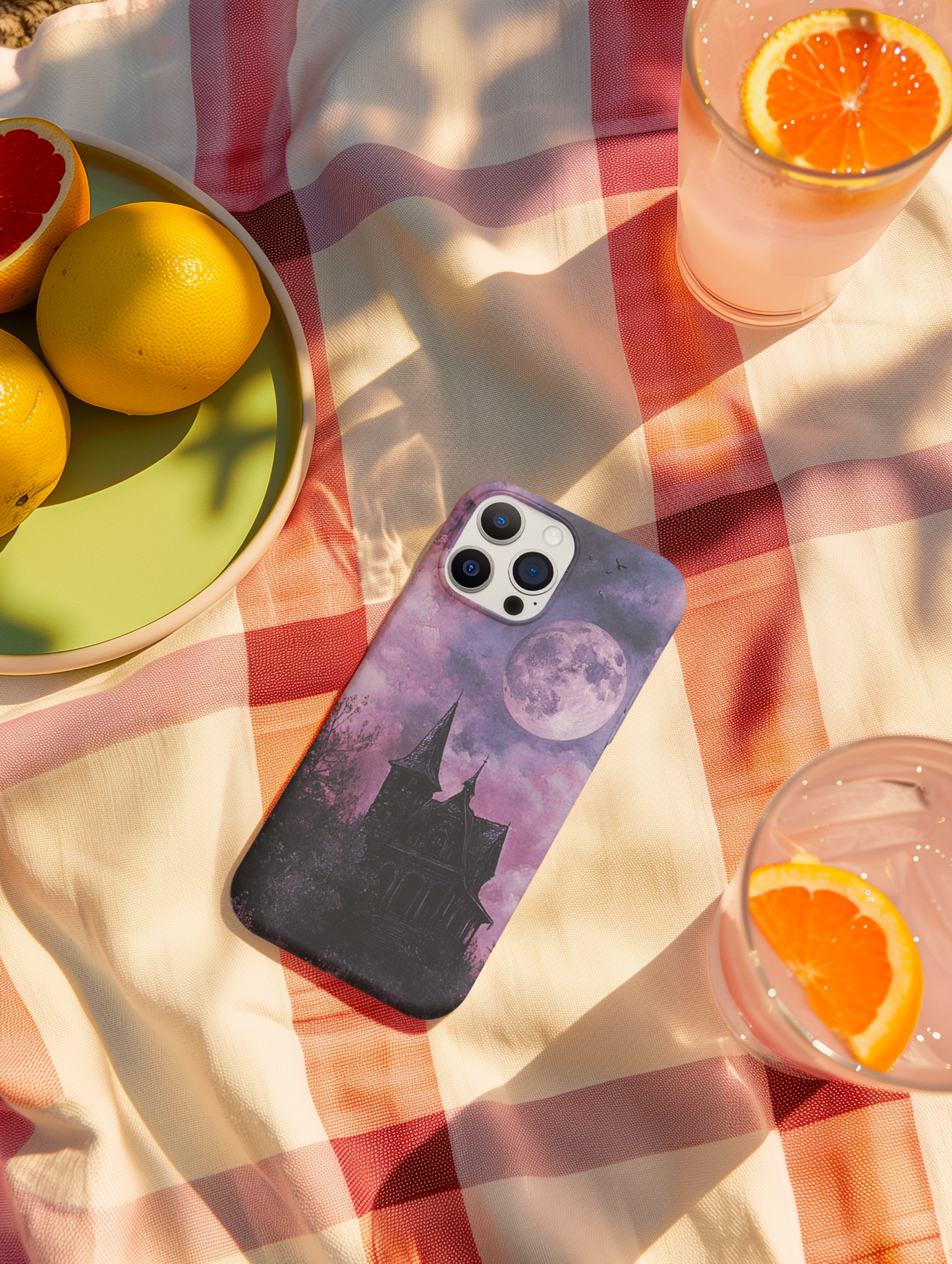 "Moonlit Manor" - Hard Cover Phone Case