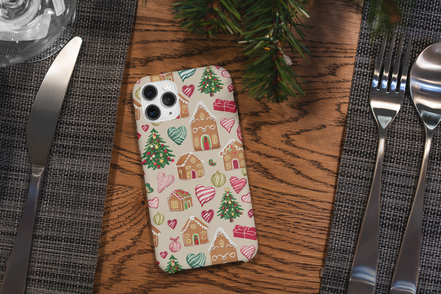 "Ginger Sweet Holiday" - Hard Cover Phone Case