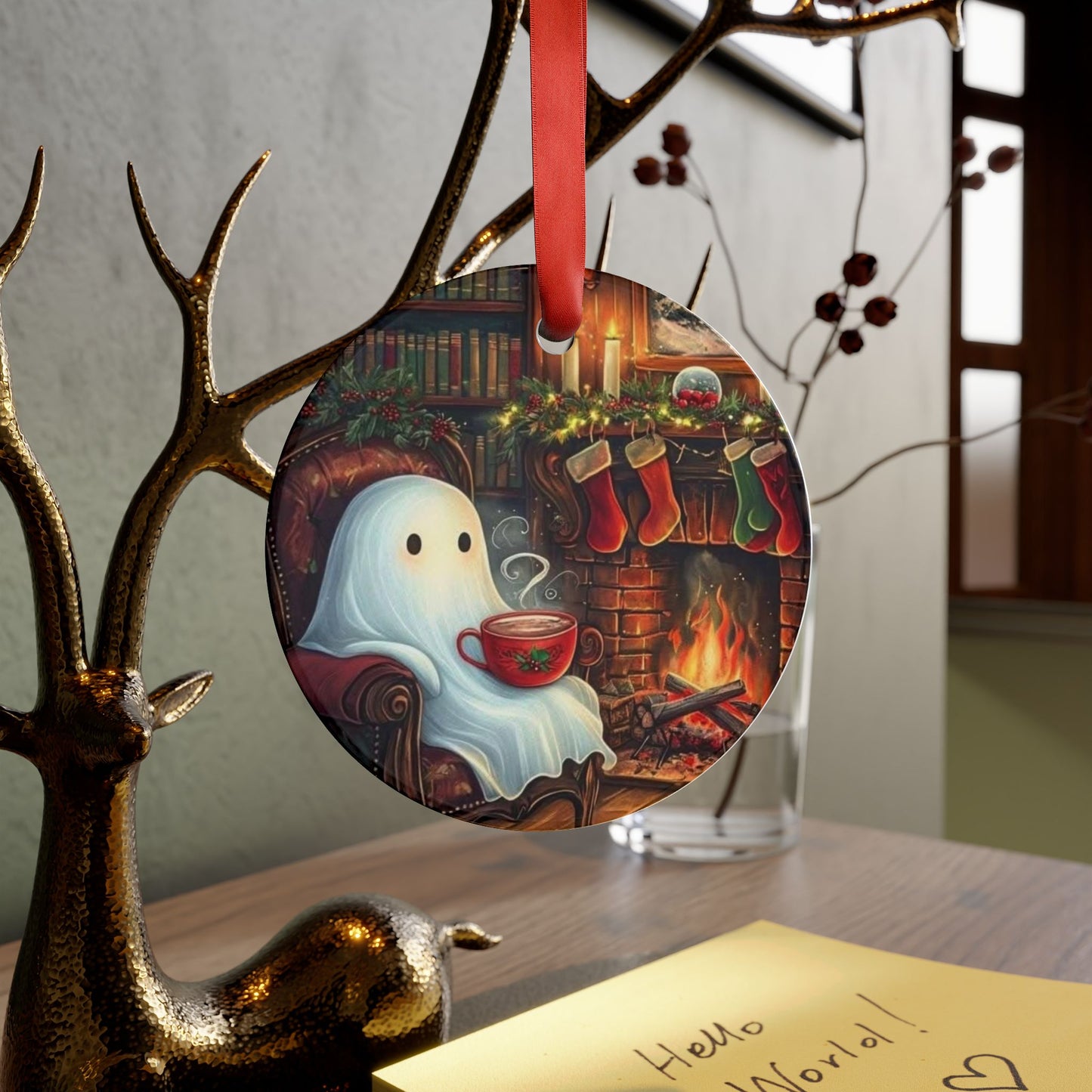 “A Hauntingly Warm Holiday” - Ghost Acrylic Ornament