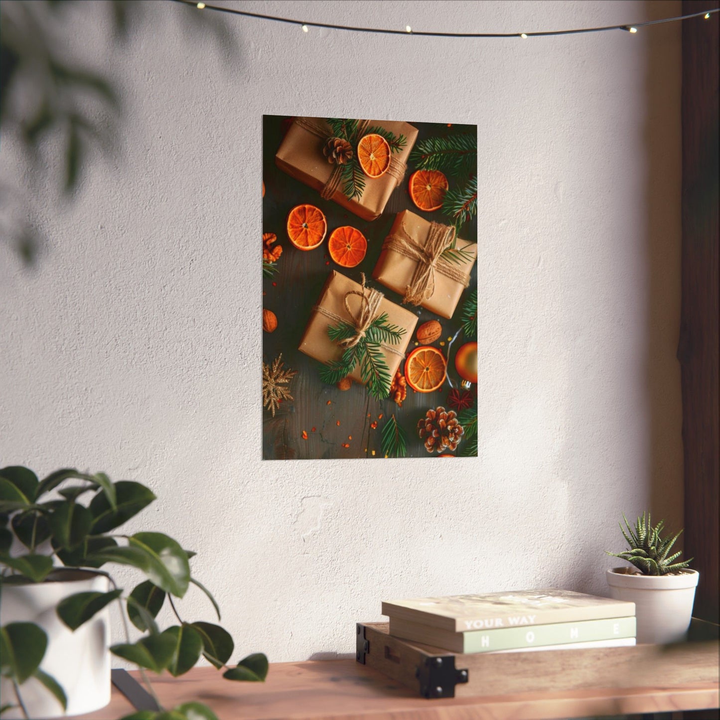 “Sun-Kissed Citrus Cheer” - Matte Canvas Poster