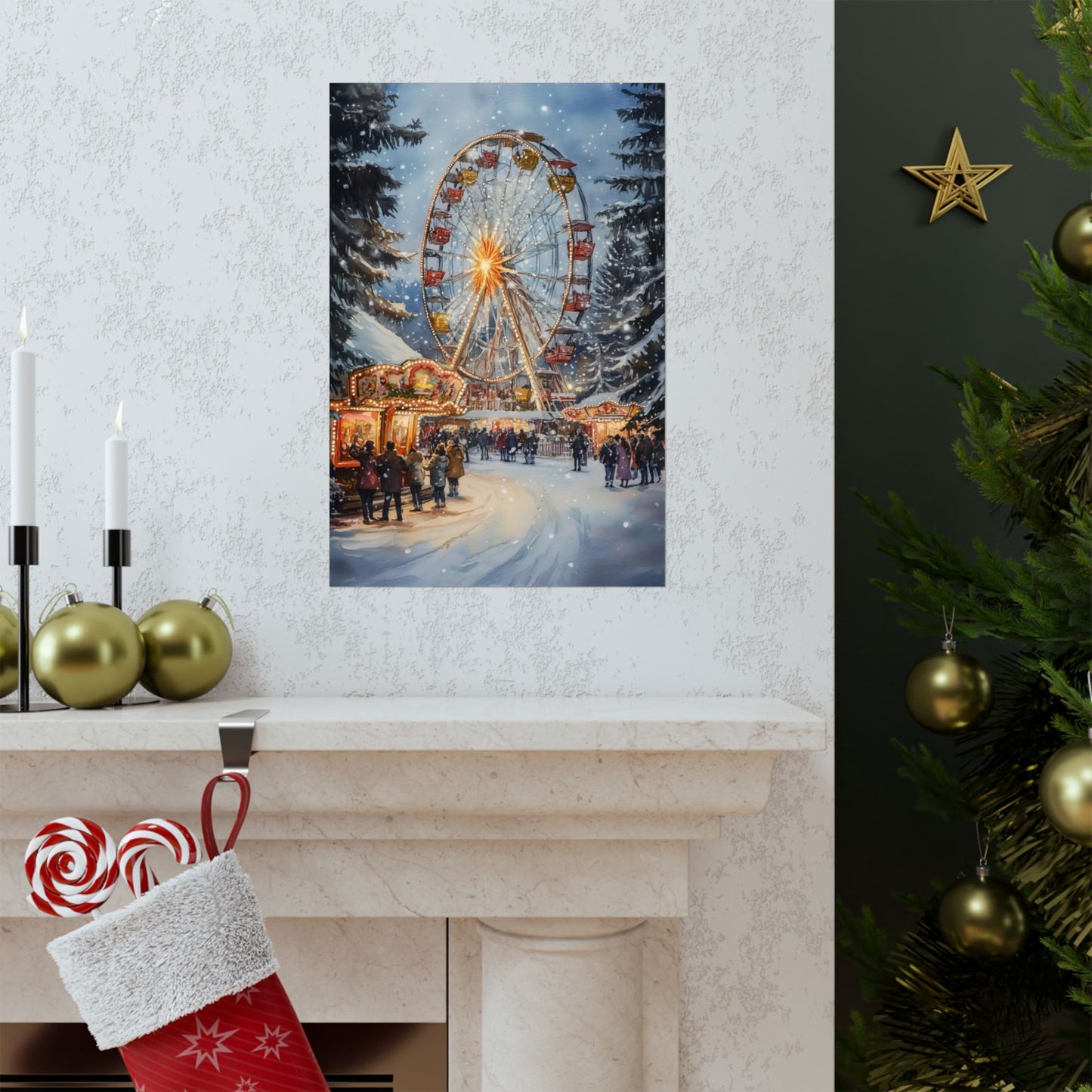 “Carnival of Snow”- Matte Canvas Poster