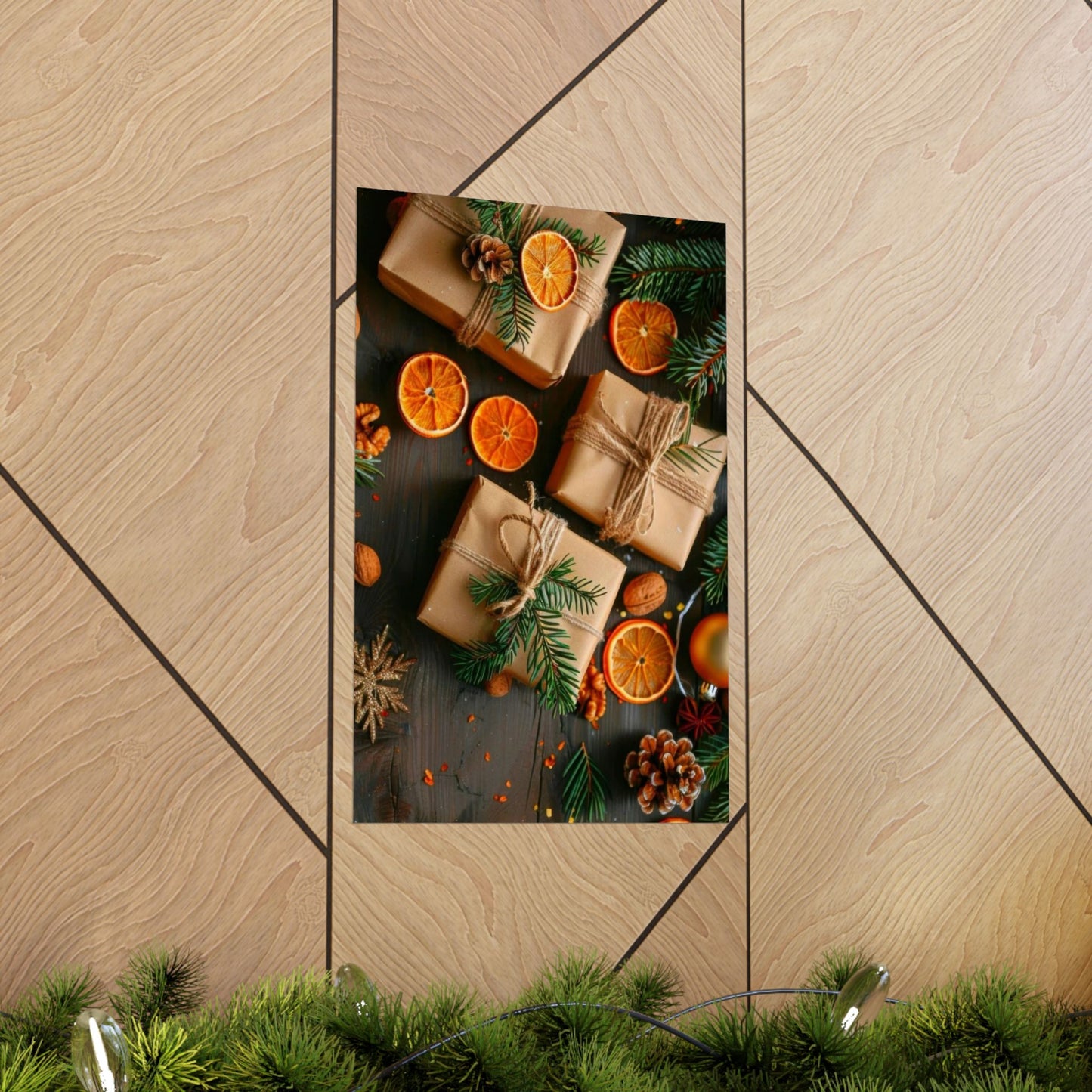 “Sun-Kissed Citrus Cheer” - Matte Canvas Poster