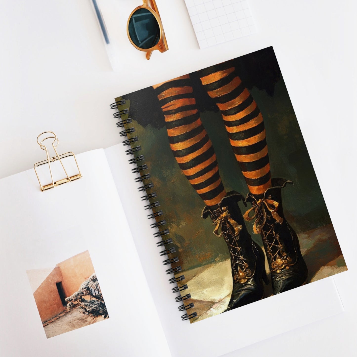 “Wickedly Striped” - Spiral Notebook