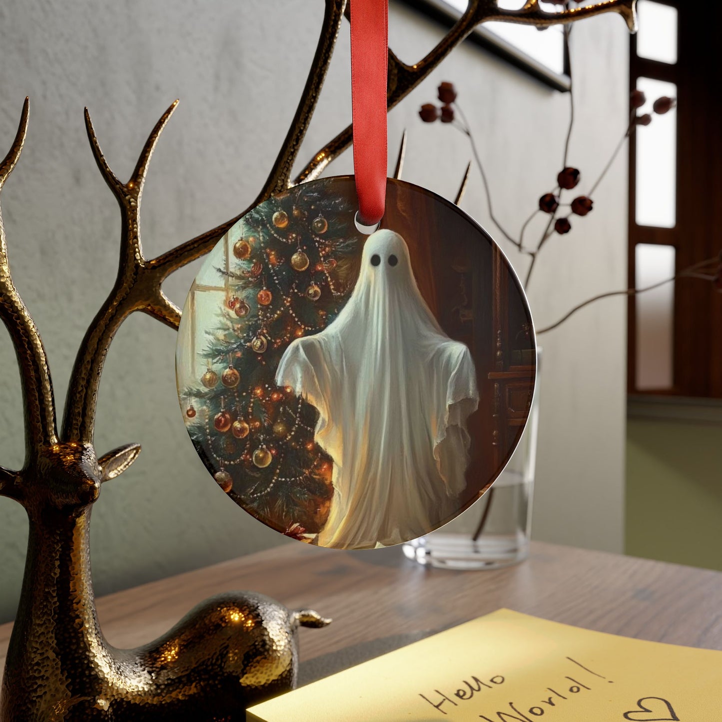 "Ghost of Christmas Glimmer" - Acrylic Ornament