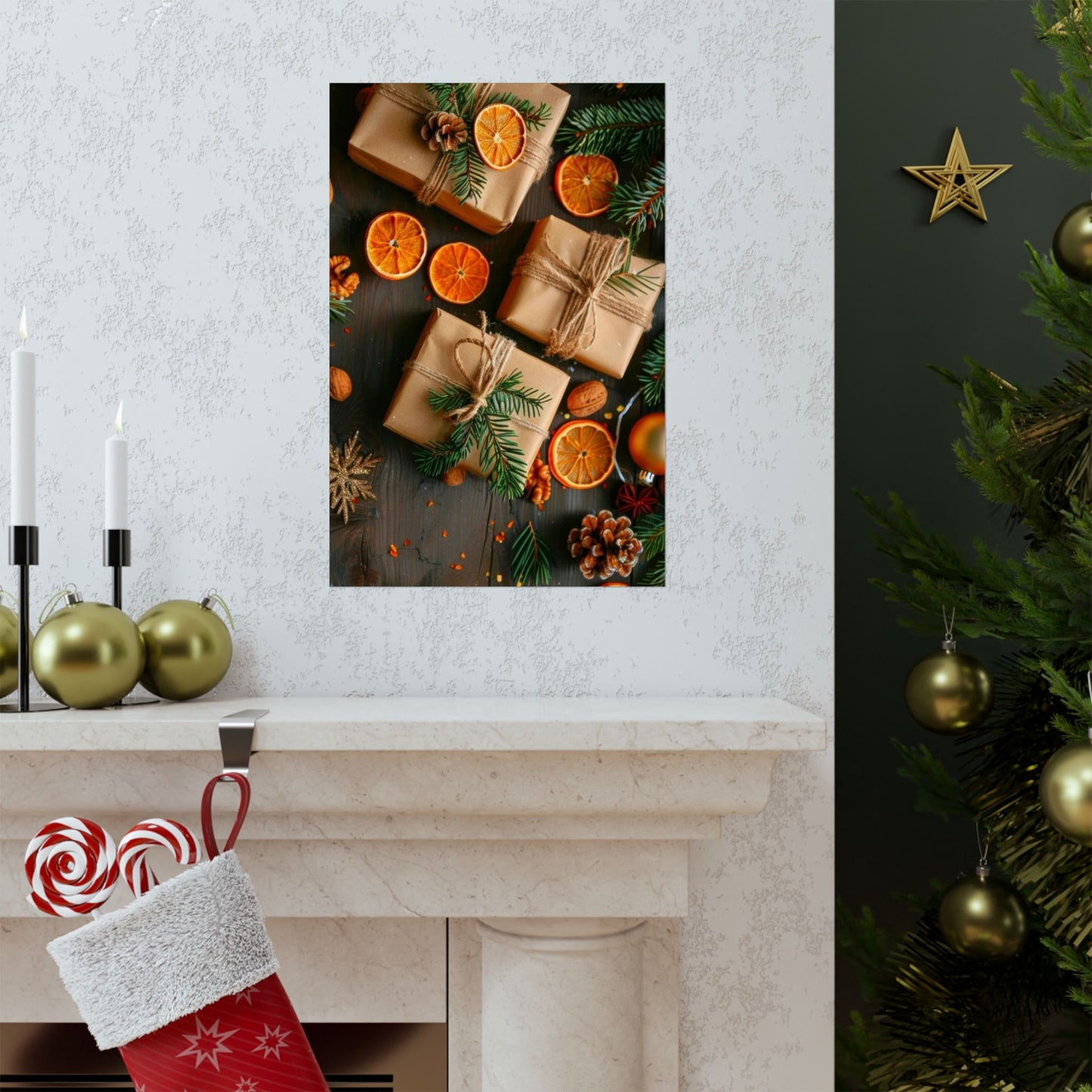 “Sun-Kissed Citrus Cheer” - Matte Canvas Poster